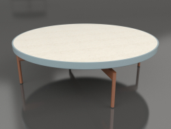 Table basse ronde Ø120 (Bleu gris, DEKTON Danae)