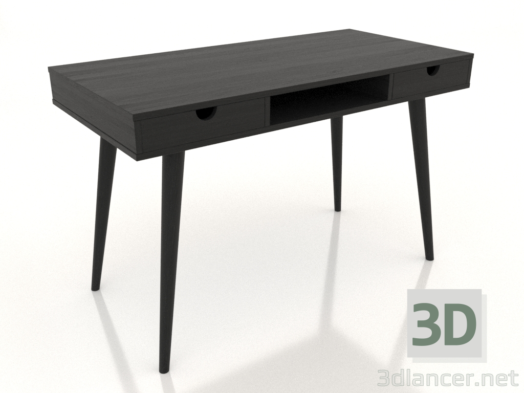 3d model Escritorio 1200x600 mm (negro RAL 9005) - vista previa