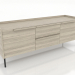 3d model TV stand 3 1500 mm (lightened oak) - preview