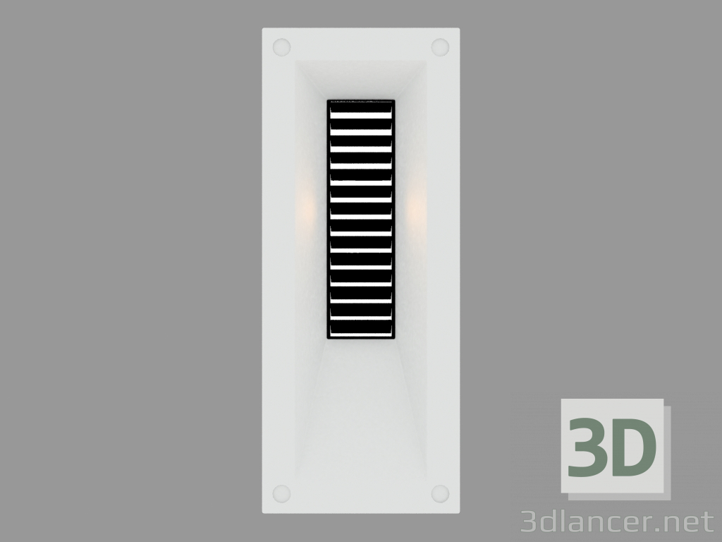 3d model Recessed wall light LINK VERTICAL WITH GRID (S4687) - preview