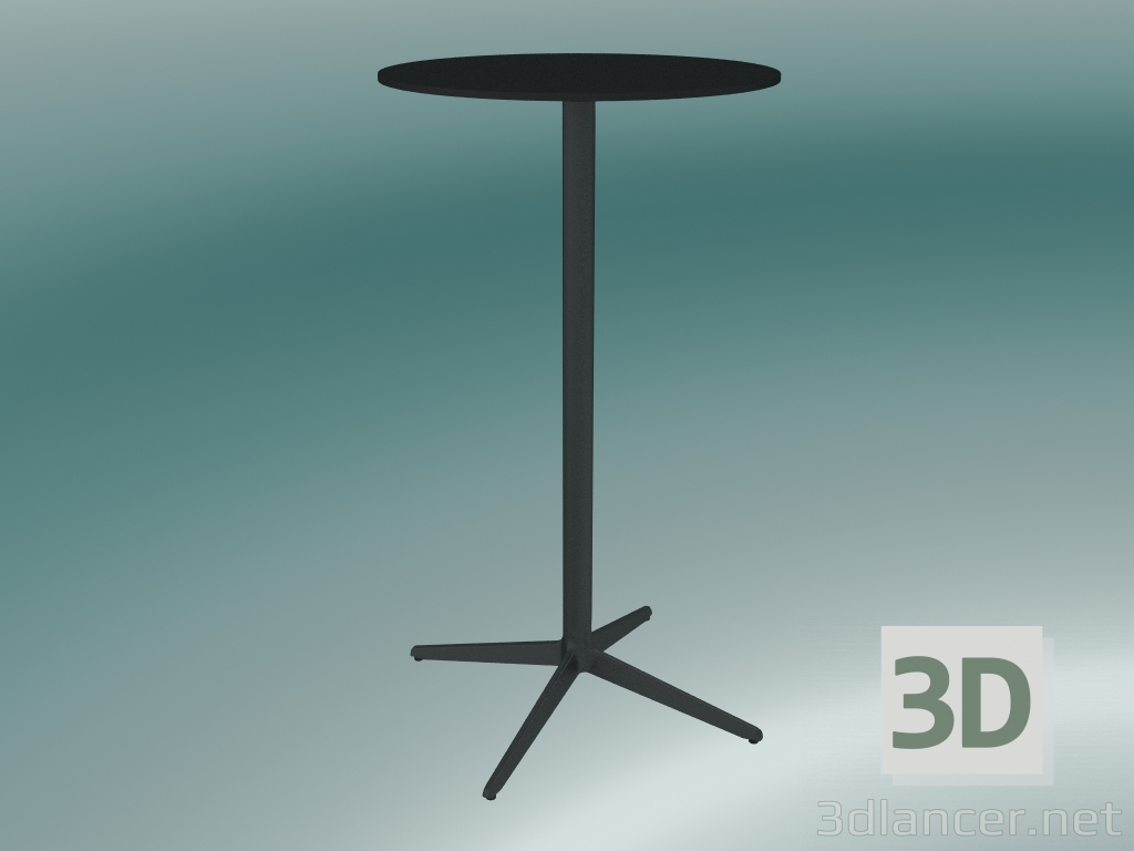 3D modeli Tablo MISTER X (9505-71 (Ø60cm), H 108cm, siyah, siyah) - önizleme