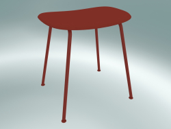 Tabouret en tube de fibre (rouge poussiéreux)