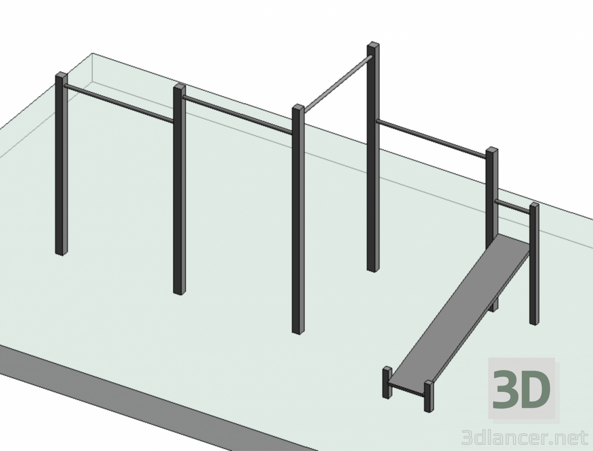 3D Modell Sportkomplex_11 - Vorschau