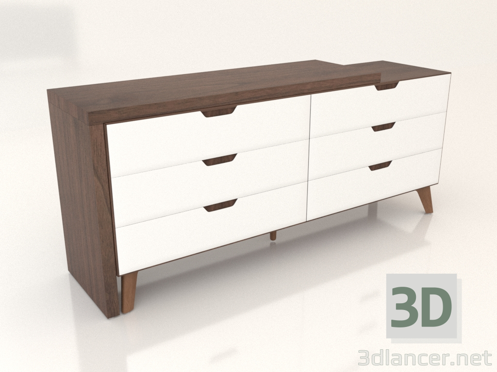 3d model Cómoda Karen (opción 2) - vista previa