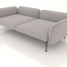 3d model Sofa module 2.5 seater deep with armrests 110 - preview