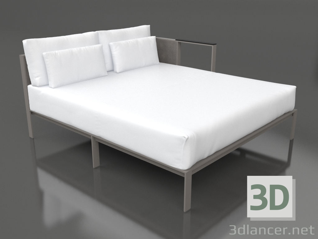 modello 3D Modulo divano XL, sezione 2 sinistra (grigio quarzo) - anteprima