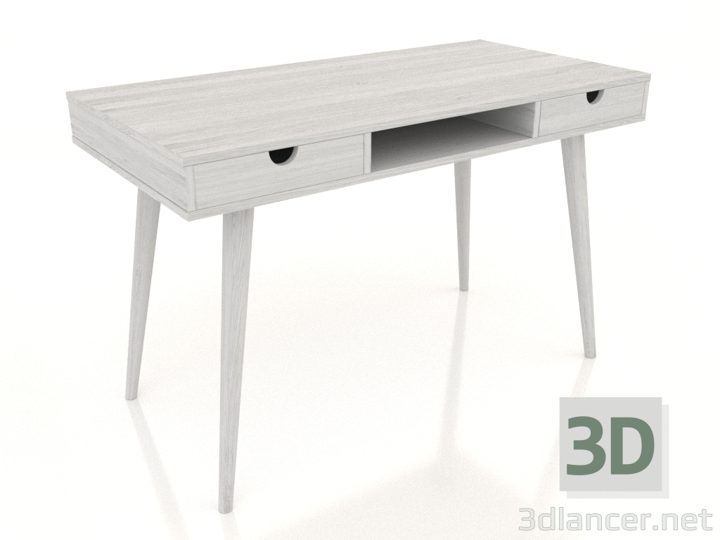 3D Modell Schreibtisch 1200x600 mm (weiß RAL 9010) - Vorschau