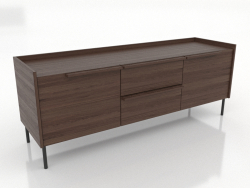 Meuble TV 3 1500 mm (noyer foncé)