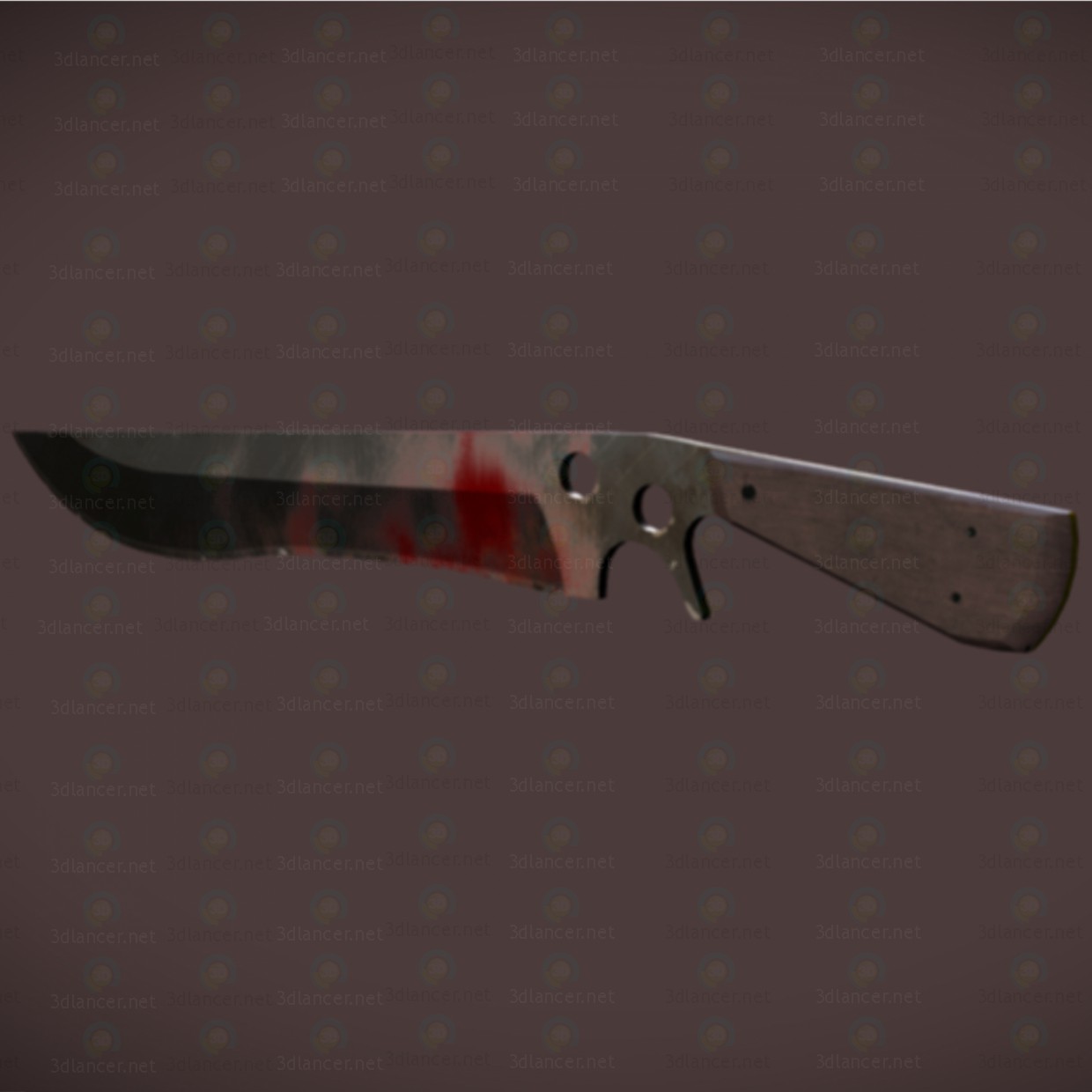 3d SAR knife zombie-crasher model buy - render