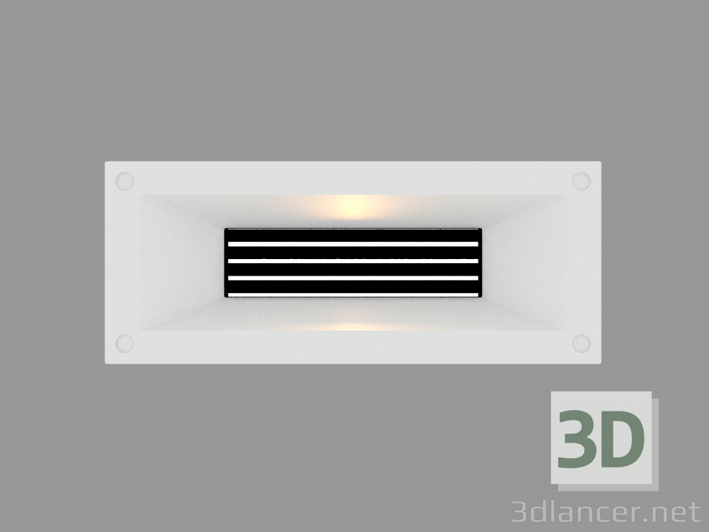 3d model Recessed wall light LINK HORIZONTAL WITH GRID (S4689) - preview