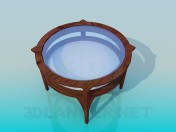 Round table with glass tabletop