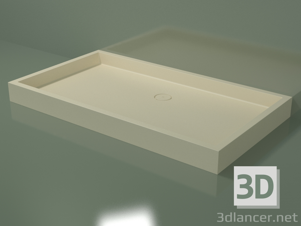 3d model Plato de ducha Alto (30UA0144, Bone C39, 180x100 cm) - vista previa