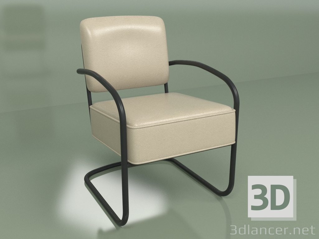 modèle 3D Fauteuil Suite (beige) - preview