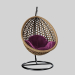 3d Armchair cocoon model buy - render