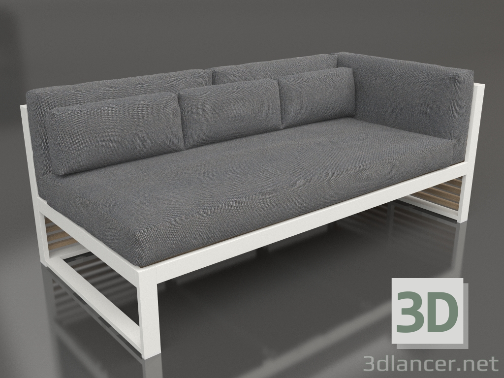 3d model Sofá modular sección 1 derecha (gris ágata) - vista previa