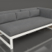 3D Modell Modulares Sofa, Abschnitt 1 rechts (Achatgrau) - Vorschau