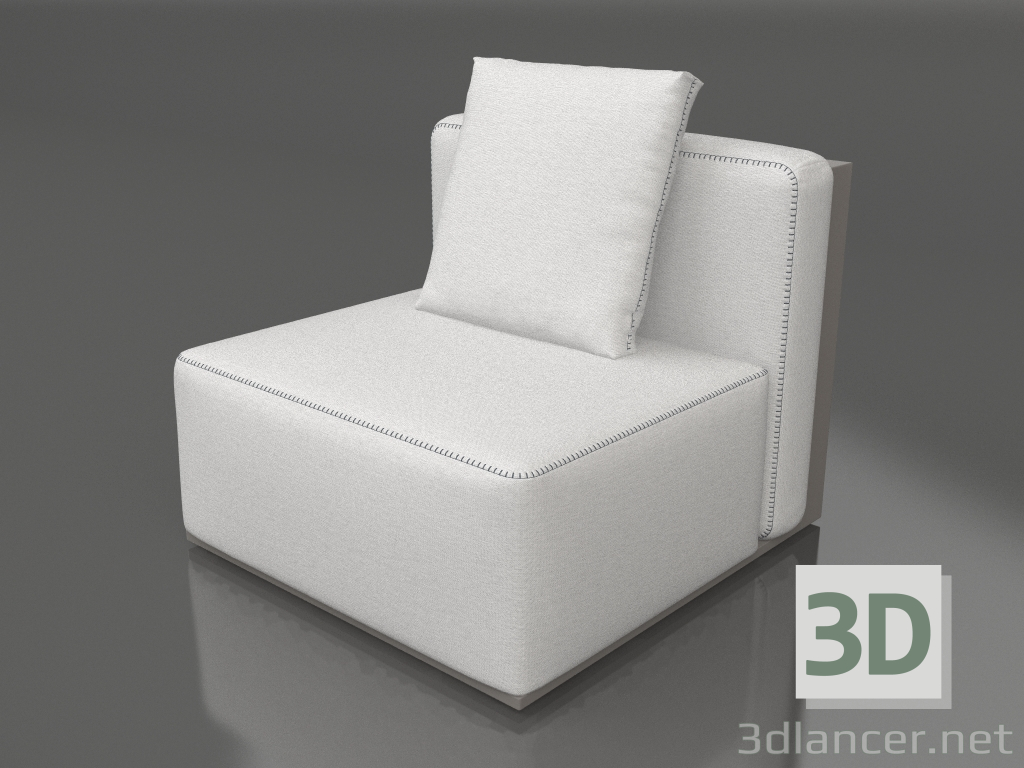 3d model Módulo sofá, sección 3 (Gris cuarzo) - vista previa