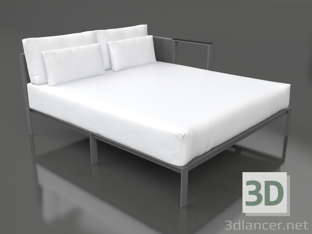 3D modeli Kanepe modülü XL, bölüm 2 sol (Antrasit) - önizleme