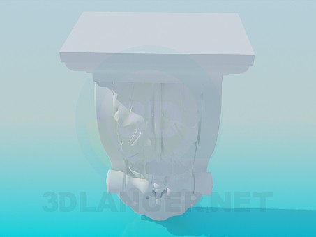 3d model Element of the cornice - preview