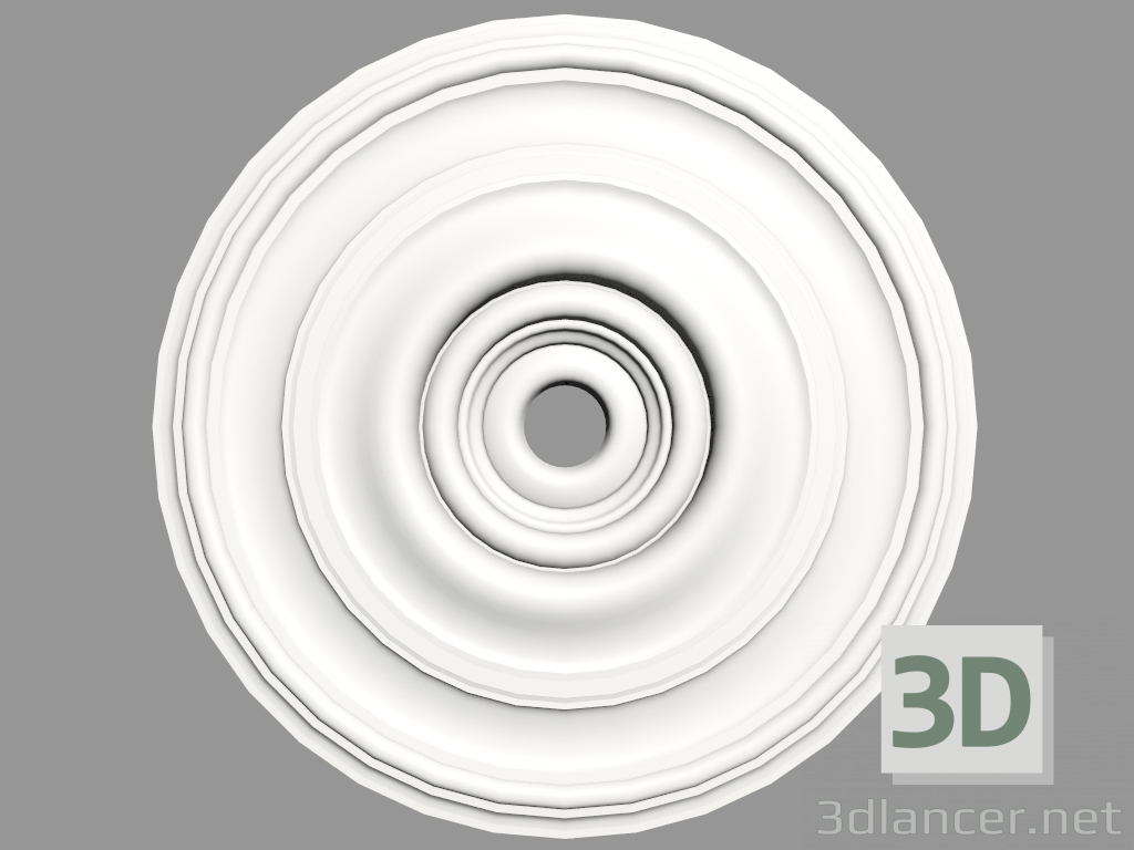 modello 3D Uscita da soffitto (P80) - anteprima