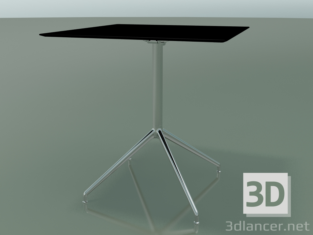 3d model Square table 5741 (H 72.5 - 69x69 cm, spread out, Black, LU1) - preview