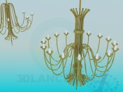 Dois grandes candelabros no conjunto