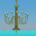 Modelo 3d Dois grandes candelabros no conjunto - preview