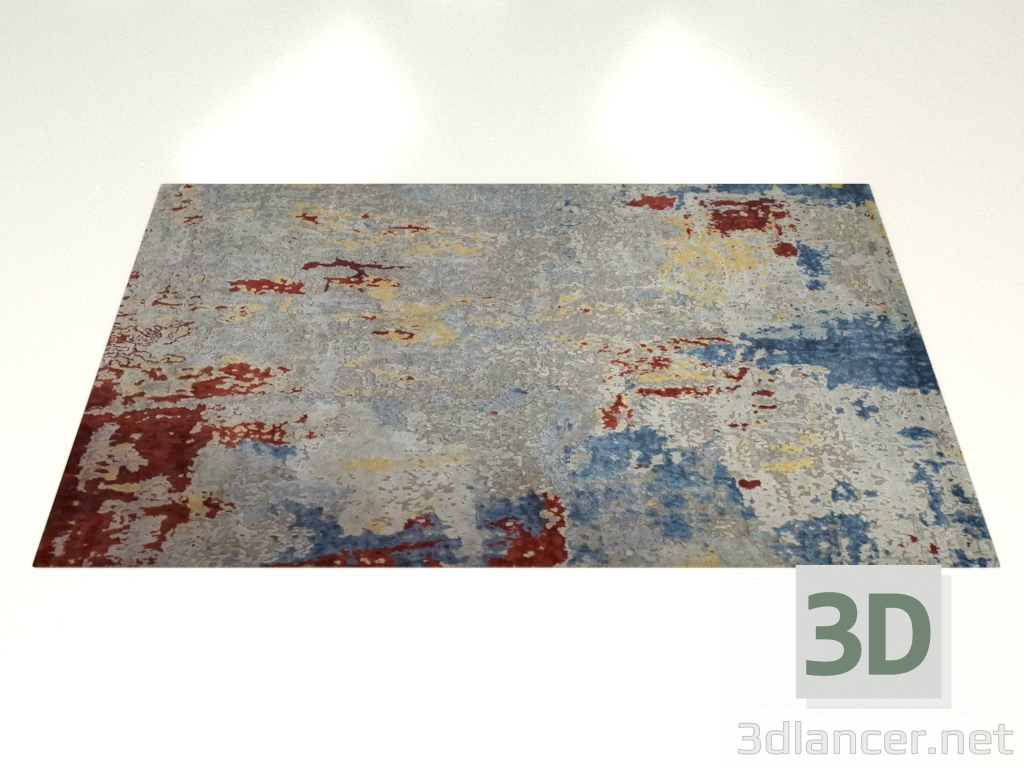 modèle 3D Tapis noué, joli design - preview