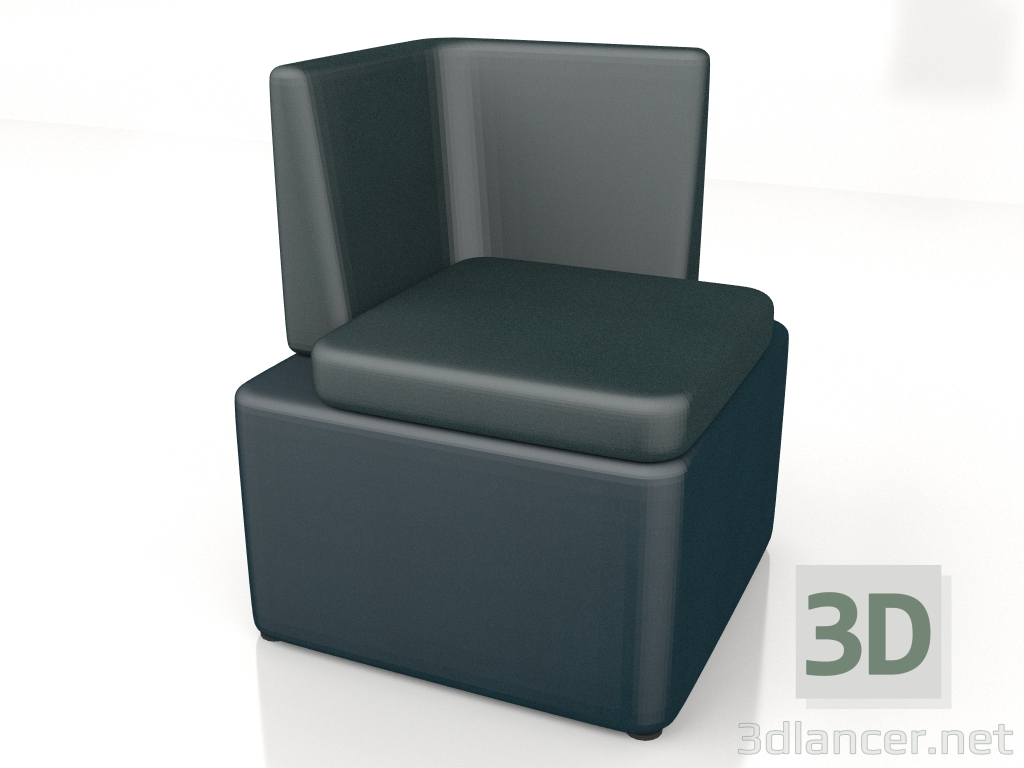 3d model Sofá modular Kaiva Low KAV3 - vista previa