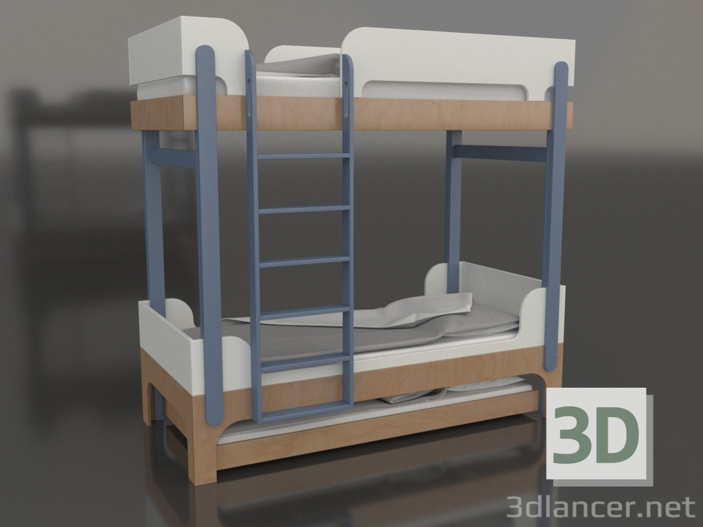 modello 3D Letto a castello TUNE U (UBTUA1) - anteprima