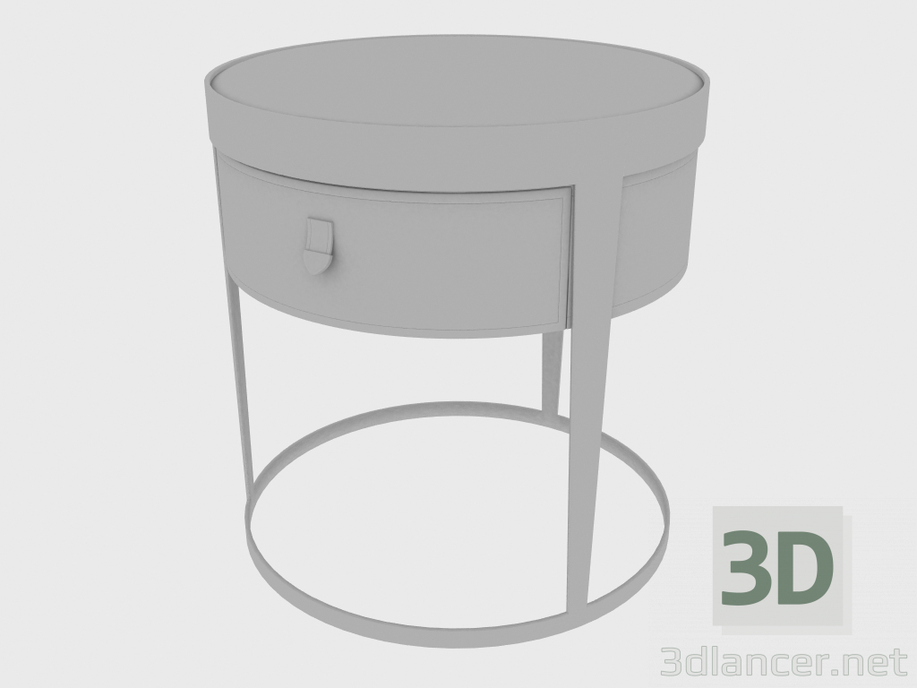 3d model Mesita de noche MESA LATERAL CAMA AMADEUS (d47xH50) - vista previa