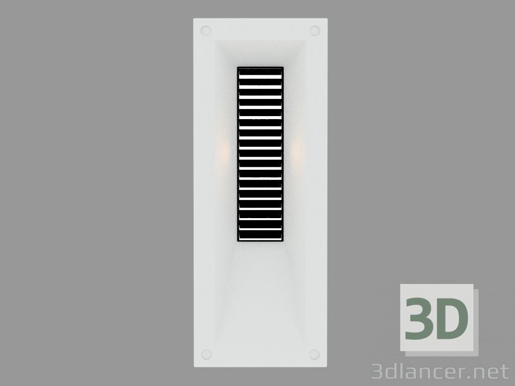 Modelo 3d Arandela de embutir MEGALINK VERTICAL WITH GRID (S4697) - preview