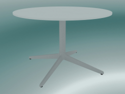 Tavolo MISTER X (9506-51 (Ø70cm), H 50cm, bianco, bianco)