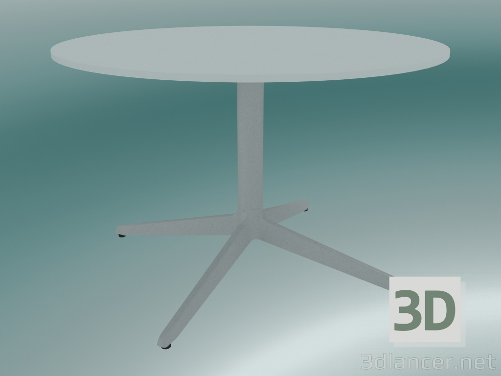 modello 3D Tavolo MISTER X (9506-51 (Ø70cm), H 50cm, bianco, bianco) - anteprima