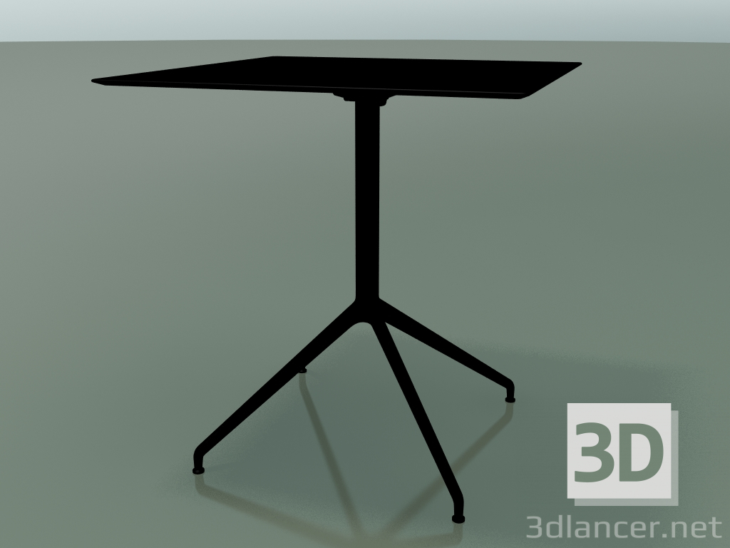 3D modeli Kare masa 5741 (H 72.5 - 69x69 cm, dağılmış, Siyah, V39) - önizleme