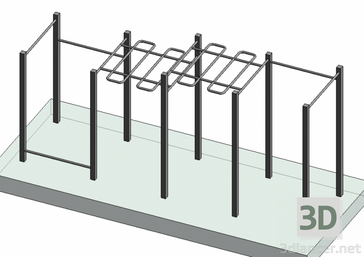 3D Modell Sportkomplex_13 - Vorschau