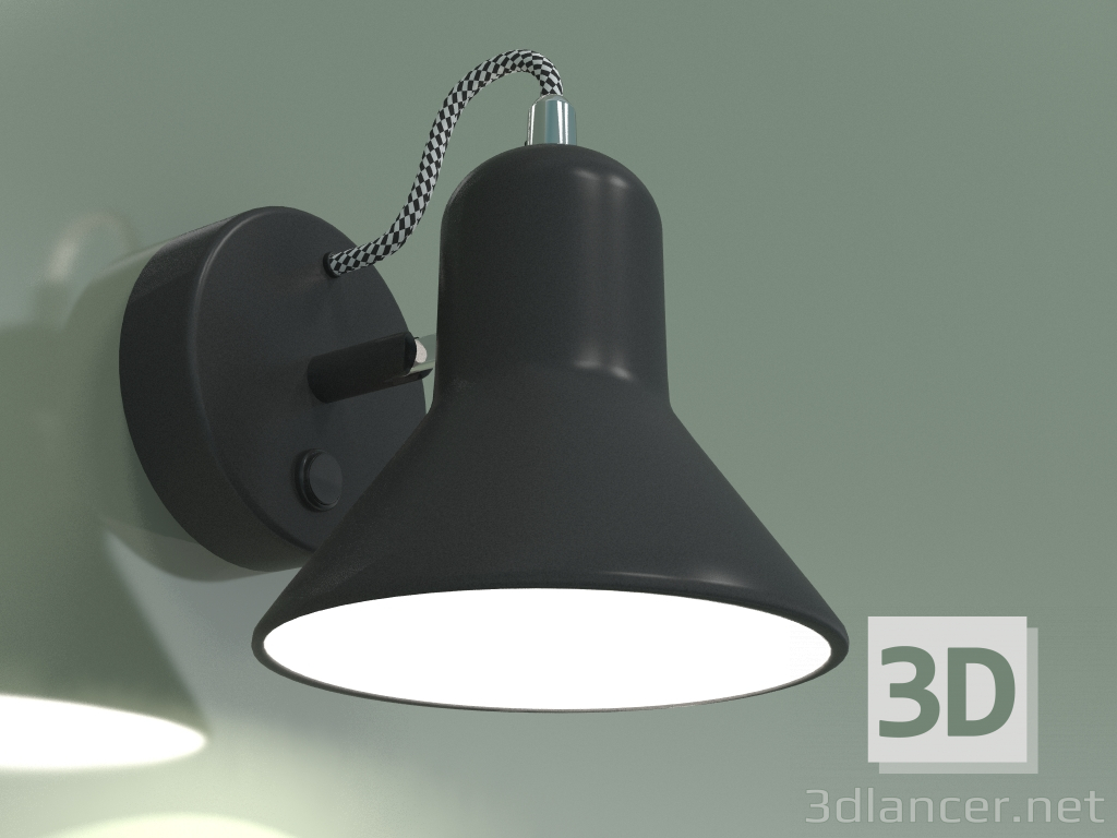 3d model Aplique 20083-1 (negro-cromo) - vista previa