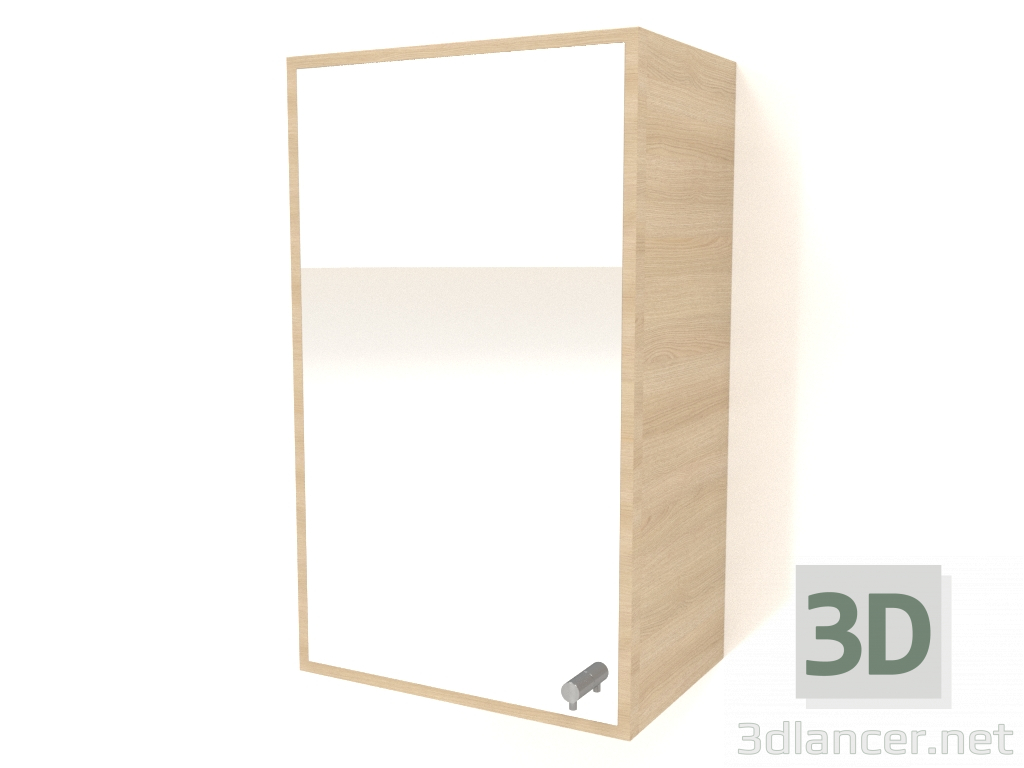 3D Modell Spiegel mit Schublade ZL 09 (300x200x500, Holz weiß) - Vorschau