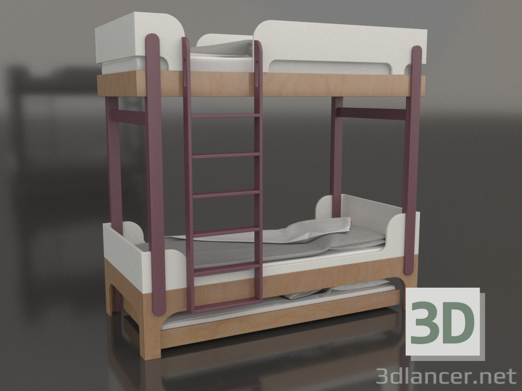 modello 3D Letto a castello TUNE U (UXTUA1) - anteprima