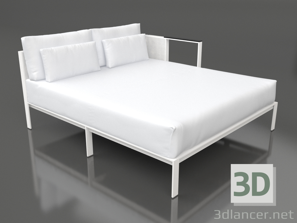 3d модель Диванный модуль XL, секция 2 левая (White) – превью