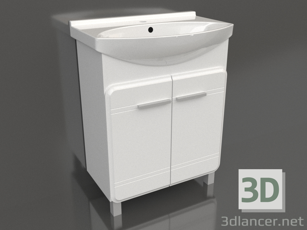 modèle 3D Armoire de sol 65 cm (Kor.01.06) - preview