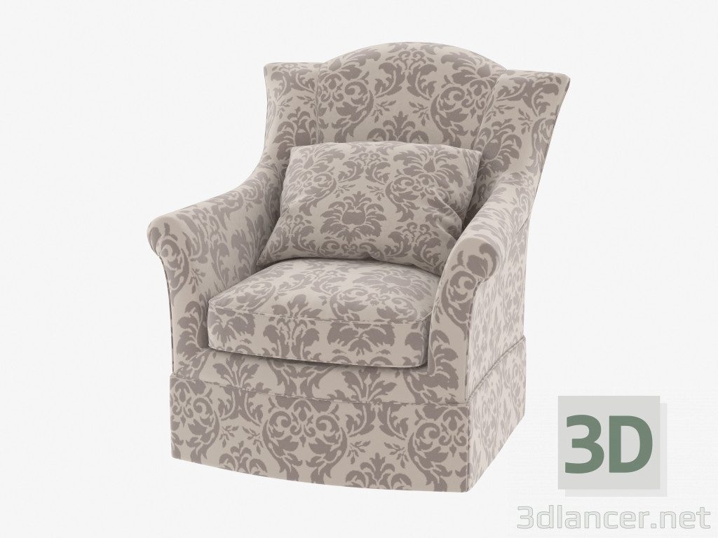 3d model Кресло Charlotte Storm Skirted Swivel - preview