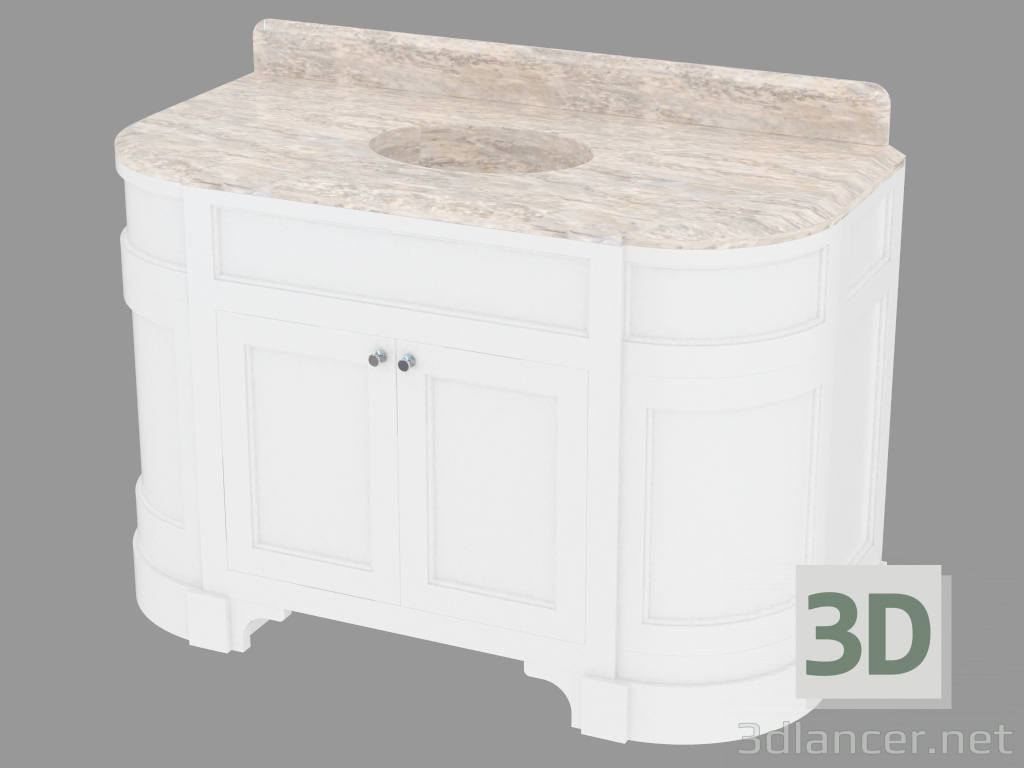 3D modeli Lavabo Sezon altında banyo için Kabine - önizleme