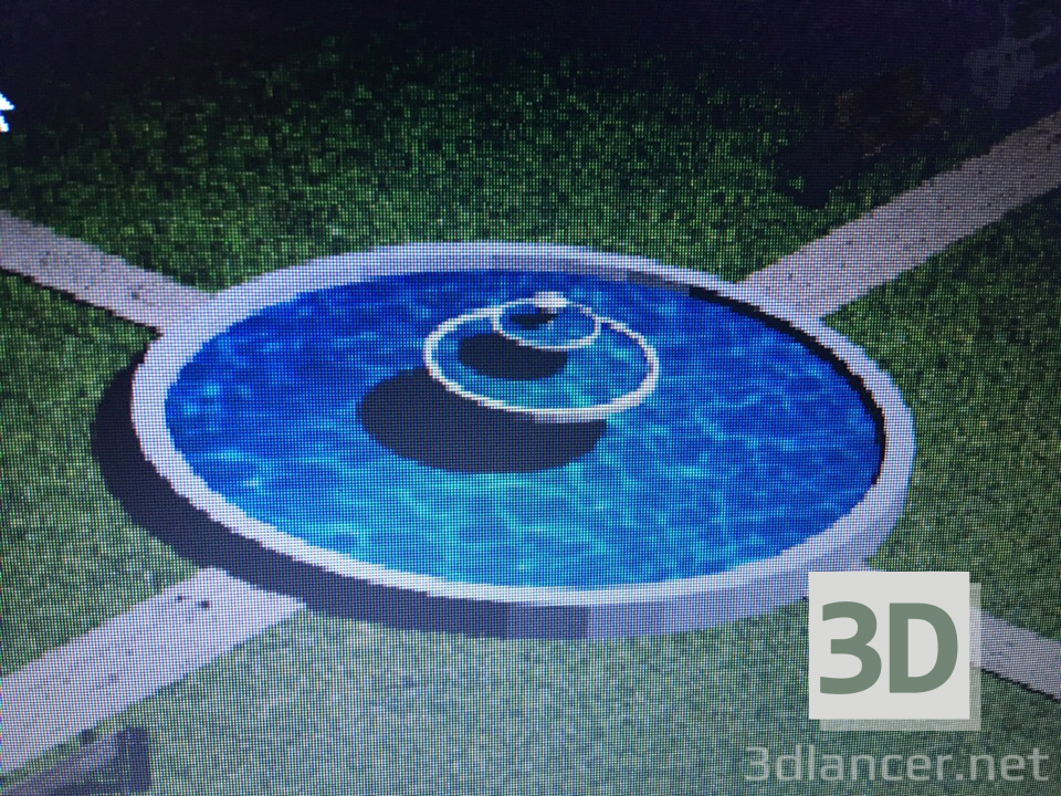 3D Modell Brunnen - Vorschau