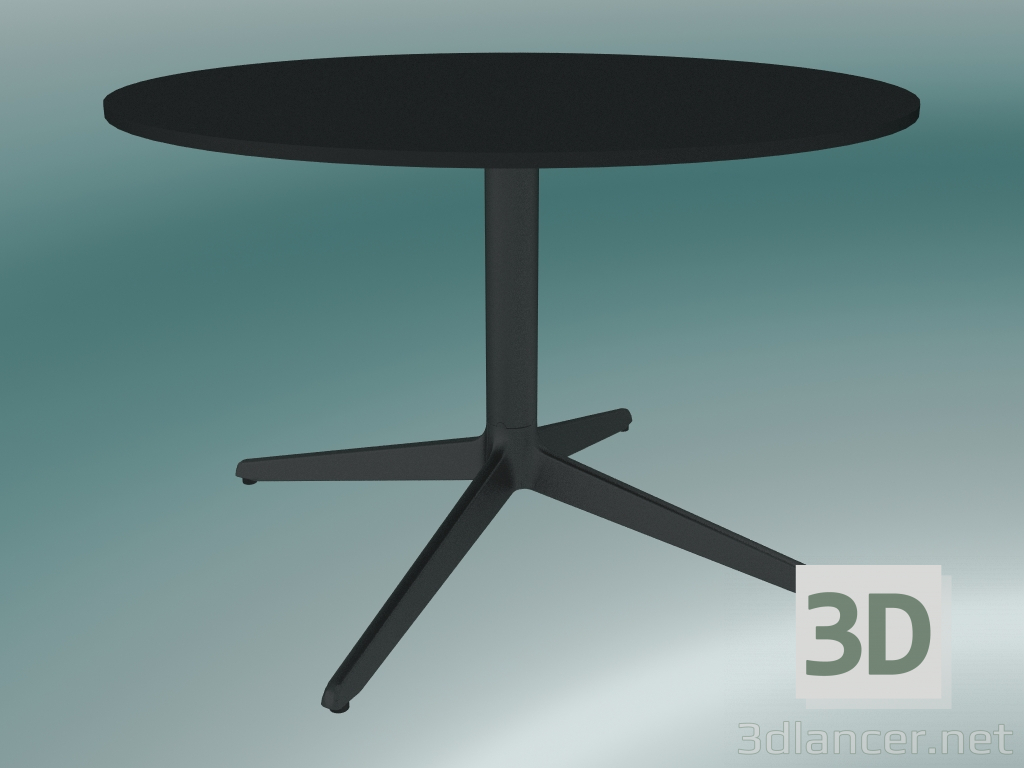 3d model Mesa MISTER X (9506-51 (Ø70cm), H 50cm, negro, negro) - vista previa