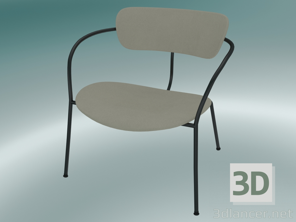 3D modeli Sandalye Döşeme (AV11, H 70cm, 65x69cm, Kadife 14'lü İnci) - önizleme