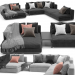 3d Hamilton Sofa Minotti model buy - render