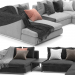 3d Hamilton Sofa Minotti model buy - render