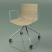 3d model Chair 0386 (4 castors, with armrests, LU1, without upholstery, bleached oak) - preview