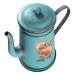 modèle 3D Cafetière rétro avec texture grunge - preview